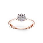 Engagement Ring 750/18 K Rose Gold with Diamonds 0.25 ct H/si by CHRISTIAN - SO-69628-RG