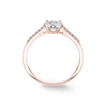 Bague de fiançailles or rosé 750/18 ct avec diamants 0.33 ct H/si by CHRISTIAN - SO-69340-RG