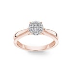 Verlobungsring 750/18 K Roségold mit Diamanten 0.33 ct H/si by CHRISTIAN - SO-69534-RG