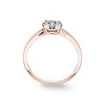 Engagement Ring 750/18 K Rose Gold with Diamonds 0.33 ct H/si by CHRISTIAN - SO-69581-RG