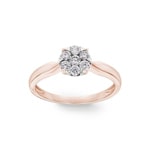 Engagement Ring 750/18 K Rose Gold with Diamonds 0.33 ct H/si by CHRISTIAN - SO-69581-RG