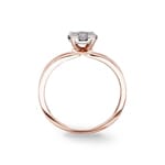 Verlobungsring 750/18 K Roségold mit Diamanten 0.34 ct H/si - RI-69585-RG