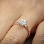 Verlobungsring 750/18 K Roségold mit Diamanten 0.40 ct H/si by CHRISTIAN - SO-69345-RG