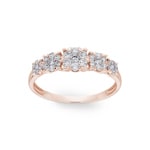 Engagement Ring 750/18 K Rose Gold with Diamonds 0.50 ct H/si by CHRISTIAN - SO-69176-RG