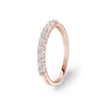 Mémoire-Ring 750/18 K Roségold mit Diamanten 0.50 ct H/si