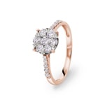 Verlobungsring 750/18 K Roségold mit Diamanten 0.75 ct H/si by CHRISTIAN