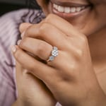 Engagement Ring 750/18 K Rose Gold with Diamonds 1.00 ct H/si by CHRISTIAN - SO-69178-RG