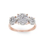 Engagement Ring 750/18 K Rose Gold with Diamonds 1.00 ct H/si by CHRISTIAN - SO-69178-RG