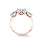Engagement Ring 750/18 K Rose Gold with Diamonds 1.00 ct H/si by CHRISTIAN - SO-69178-RG