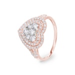 Verlobungsring 750/18 K Roségold mit Diamanten 1.00 ct H/si by CHRISTIAN