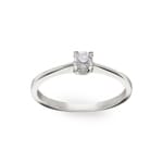 Verlobungsring 750/18 K Weissgold mit Diamant 0.19 ct H/si - SO-081941-03-WG