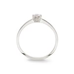 Bague de fiançailles or gris 750/18 ct avec diamant 0.25 ct H/si - SO-082189-25-WG