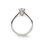 Bague de fiançailles or gris 750/18 ct avec diamant 0.51 ct H/si - SO-075392-7-WG