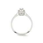 Engagement Ring 750/18 K White Gold with Diamonds 0.16 ct. H/si - SO-101281-WG