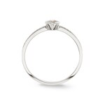 Engagement Ring 750/18 K White Gold with Diamonds 0.22 ct H/si - SO-097514-WG