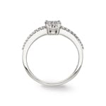 Engagement Ring 750/18 K White Gold with Diamonds 0.24 ct H/si - RI-54441-WG