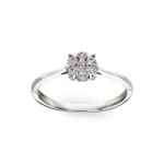 Engagement Ring 750/18 K White Gold with Diamonds 0.25 ct H/si by CHRISTIAN - SO-69628-WG