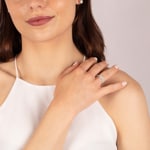 Verlobungsring 750/18 K Weissgold mit Diamanten 0.29 ct H/si, Herz - RI-54881-WG