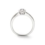 Verlobungsring 750/18 K Weissgold mit Diamanten 0.31 ct H/si - SO-068631-WG