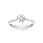 Verlobungsring 750/18 K Weissgold mit Diamanten 0.31 ct H/si - SO-068631-WG