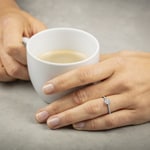 Engagement Ring 750/18 K White Gold with Diamonds 0.33 ct H/si by CHRISTIAN - SO-69340-WG