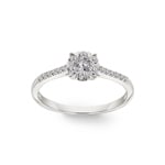 Engagement Ring 750/18 K White Gold with Diamonds 0.33 ct H/si by CHRISTIAN - SO-69340-WG