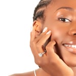 Engagement Ring 750/18 K White Gold with Diamonds 0.36 ct H/si - SO-100693-WG