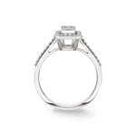 Engagement Ring 750/18 K White Gold with Diamonds 0.36 ct H/si - SO-100693-WG