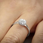 Verlobungsring 750/18 K Weissgold mit Diamanten 0.40 ct H/si by CHRISTIAN - SO-69345-WG