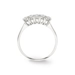 Engagement Ring 750/18 K White Gold with Diamonds 0.42 ct H/si - SO-071660-WG