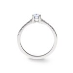 Verlobungsring 750/18 K Weissgold mit Diamanten 0.44 ct H/si - CG122