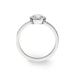 Engagement Ring 750/18 K White Gold with Diamonds 0.45 ct H/si - CG125