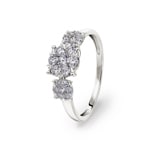 Verlobungsring 750/18 K Weissgold mit Diamanten 0.50 ct H/si by CHRISTIAN