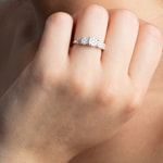 Engagement Ring 750/18 K White Gold with Diamonds 0.50 ct H/si by CHRISTIAN - SO-69176-WG