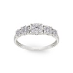 Engagement Ring 750/18 K White Gold with Diamonds 0.50 ct H/si by CHRISTIAN - SO-69176-WG