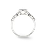 Bague de fiançailles or gris 750/18 ct avec diamants 0.50 ct H/si by CHRISTIAN - SO-69355-WG