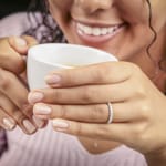 Mémoire-Ring 750/18 K Weissgold mit Diamanten 0.50 ct H/si - SO-62849-WG