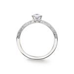 Verlobungsring 750/18 K Weissgold mit Diamanten 0.57 ct H/si - CG110