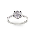 Engagement Ring 750/18 K White Gold with Diamonds 0.75 ct H/si by CHRISTIAN - SO-69317-WG