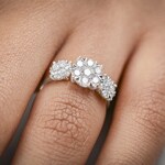 Engagement Ring 750/18 K White Gold with Diamonds 1.00 ct H/si by CHRISTIAN - SO-69178-WG