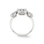 Engagement Ring 750/18 K White Gold with Diamonds 1.00 ct H/si by CHRISTIAN - SO-69178-WG