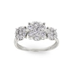Engagement Ring 750/18 K White Gold with Diamonds 1.00 ct H/si by CHRISTIAN - SO-69178-WG