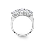 Engagement Ring 750/18 K White Gold with Diamonds 1.04 ct H/si Ø 55 - PYZ40317