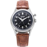 Vulcain Cricket Classique 36mm Black & White Sapphire Caseback