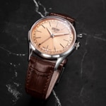 Vulcain Cricket President 39mm Pale Salmon Steel Caseback - 100173A80.BAN228