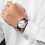 Vulcain Cricket President 39mm Silver Sapphire Caseback - 100273A20.BAC201