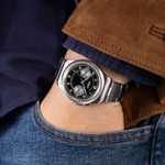 Vulcain Monopusher Heritage Black & White 39mm - 650157A08.BHM286