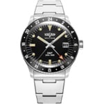 Vulcain Skindiver Nautique GMT Black - Luminova Beige