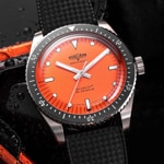Vulcain Skindiver Nautique Orange / Kautschuk - 660170A67.BAR200