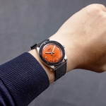 Vulcain Skindiver Nautique Orange / Kautschuk - 660170A67.BAR200